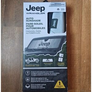 Jeep Wrangler Auto Sunshade OS Silver Reflective UV Protection 1996-2020